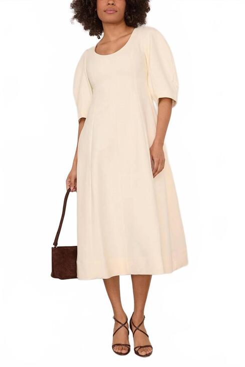 ROHE Dresses & Skirts - NEW ROHE sculptural waisted midi dress in off white